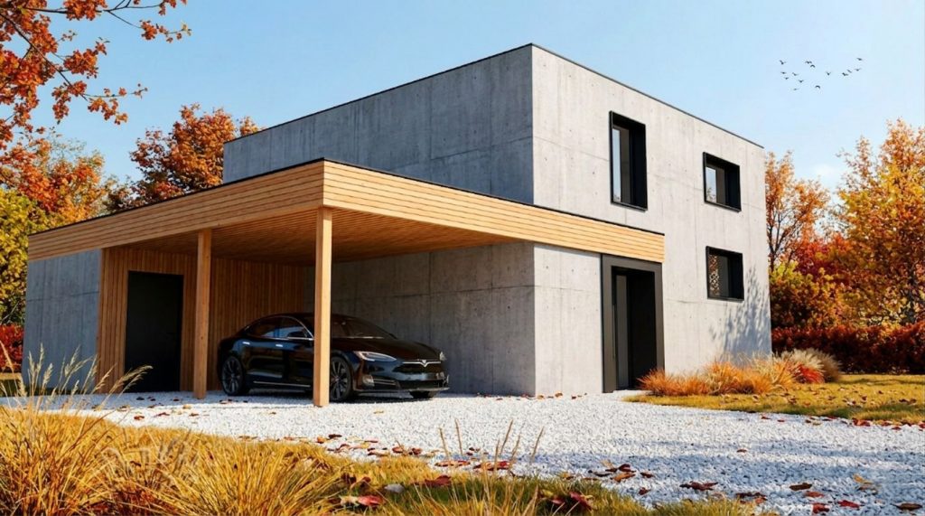 carport en bois