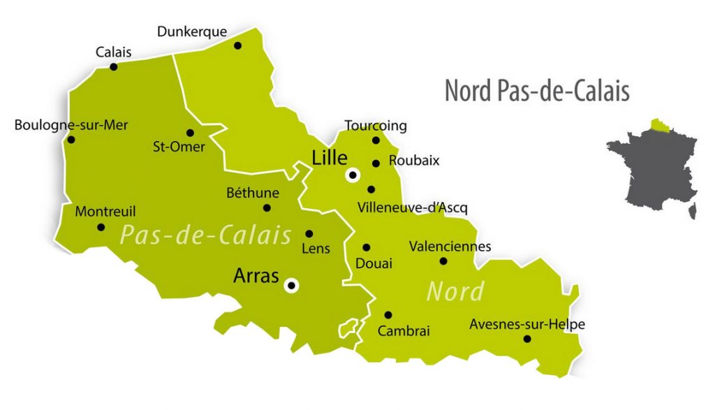 carte nord pas de calais