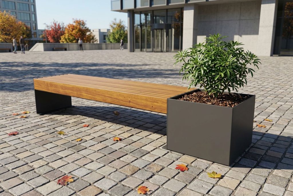 banc cumaru avec oranger du mexique