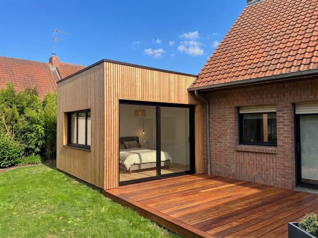 extension ossature bois Marcq en baroeul